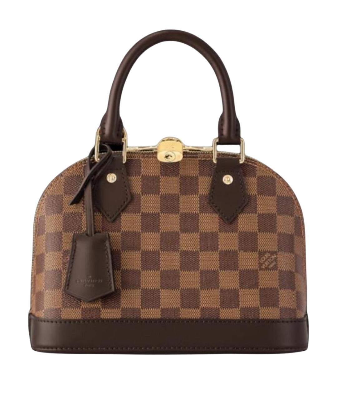 LOUIS VUITTON Коричневая сумка с короткими ручками, фото 1