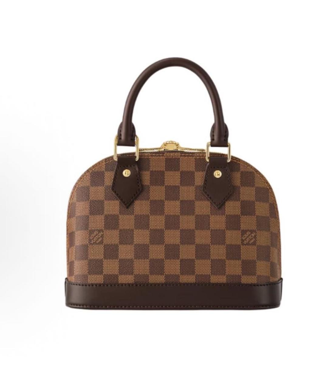 LOUIS VUITTON Коричневая сумка с короткими ручками, фото 4