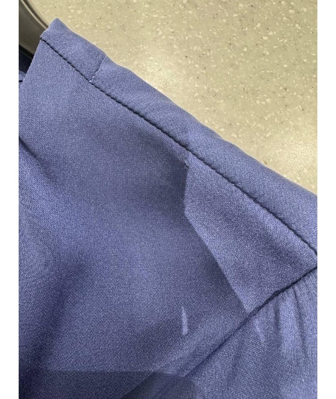 HUGO BOSS Синяя шелковая блузы, фото 9