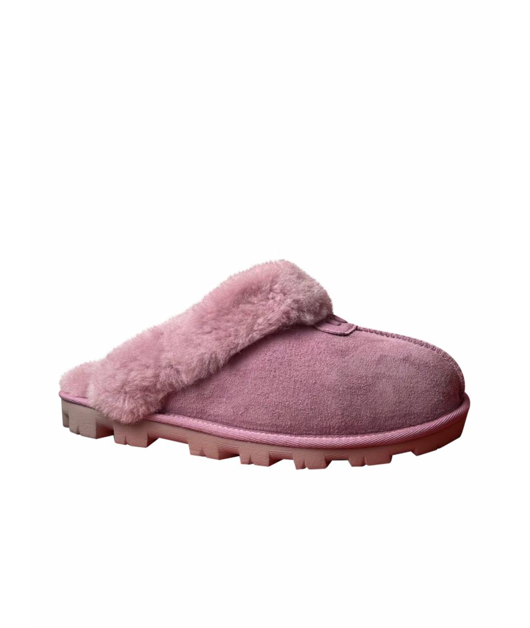 UGG AUSTRALIA Розовые замшевые мюли, фото 1