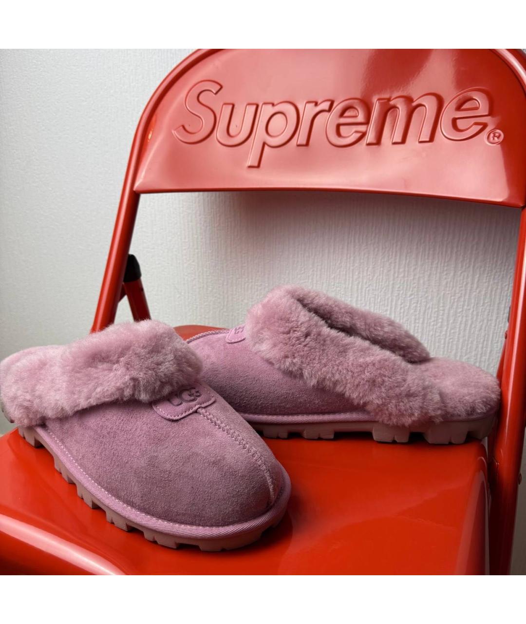 UGG AUSTRALIA Розовые замшевые мюли, фото 2