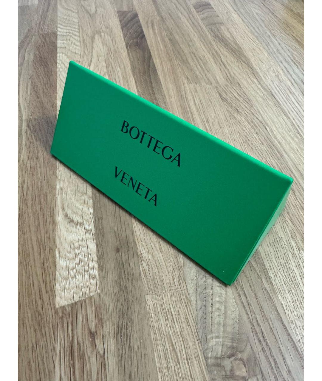 BOTTEGA VENETA Коричневые металлические солнцезащитные очки, фото 4