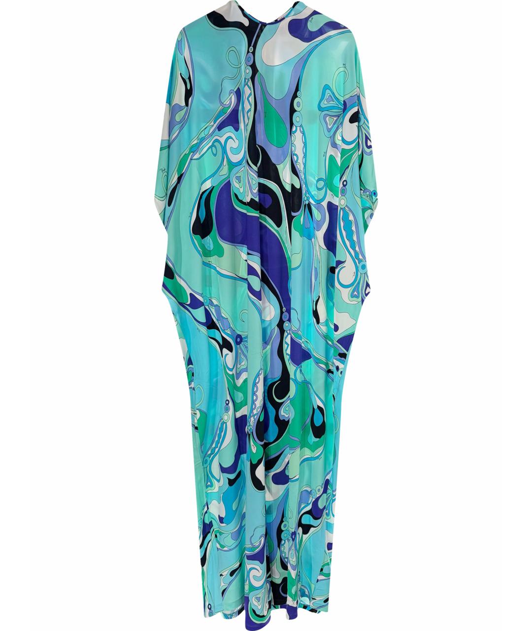 EMILIO PUCCI Бирюзовая вискозная туника, фото 1