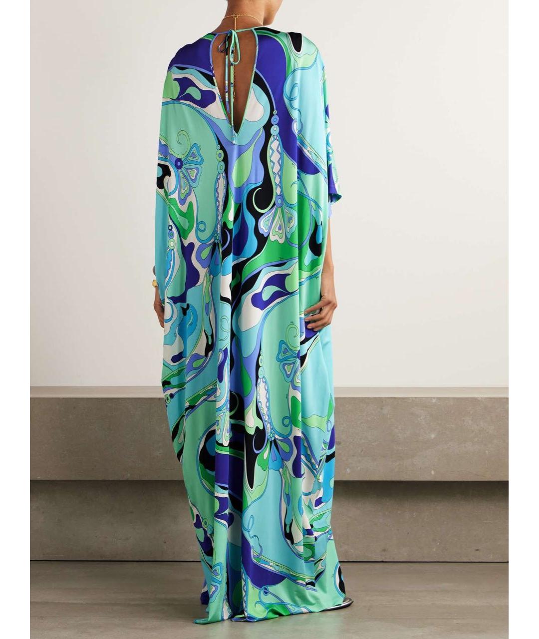 EMILIO PUCCI Бирюзовая вискозная туника, фото 3