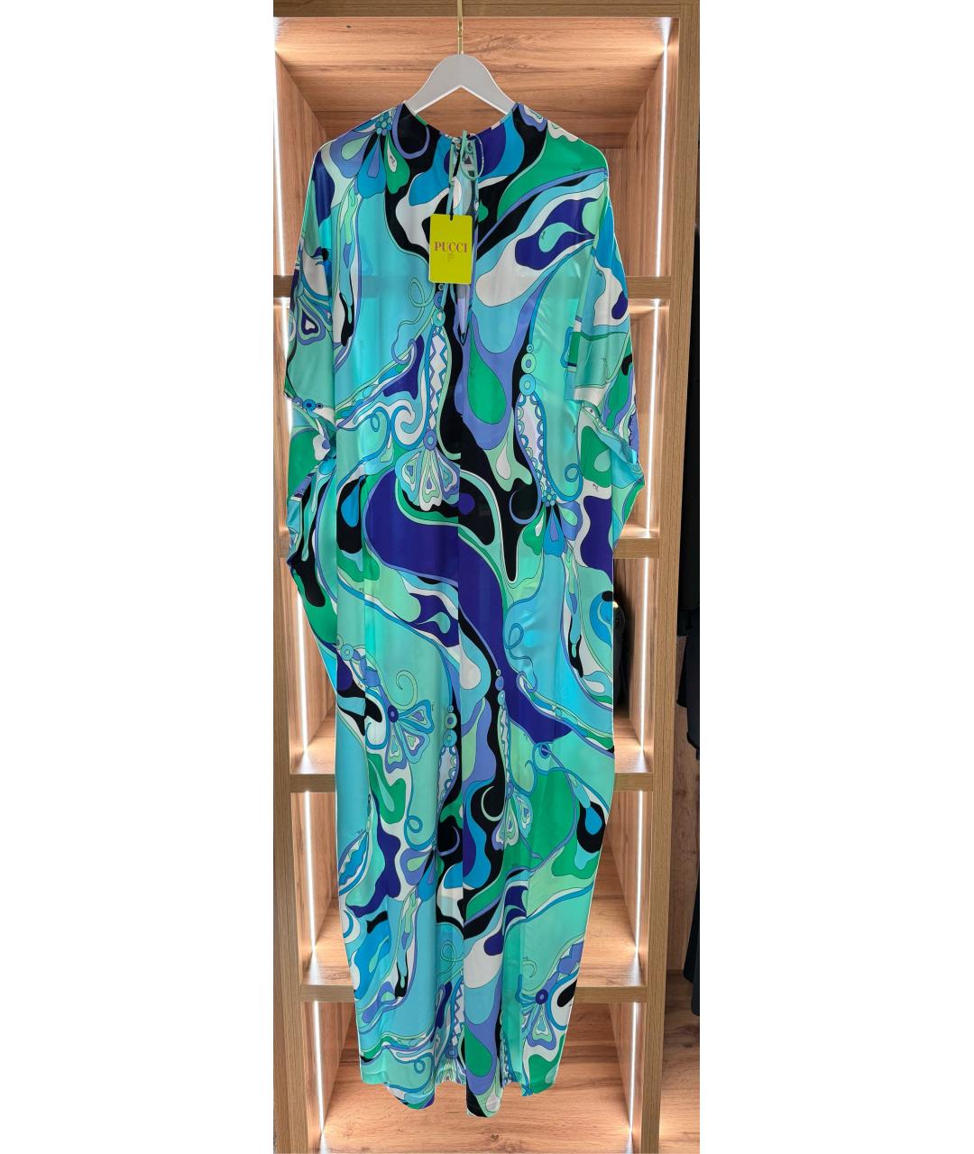 EMILIO PUCCI Бирюзовая вискозная туника, фото 6