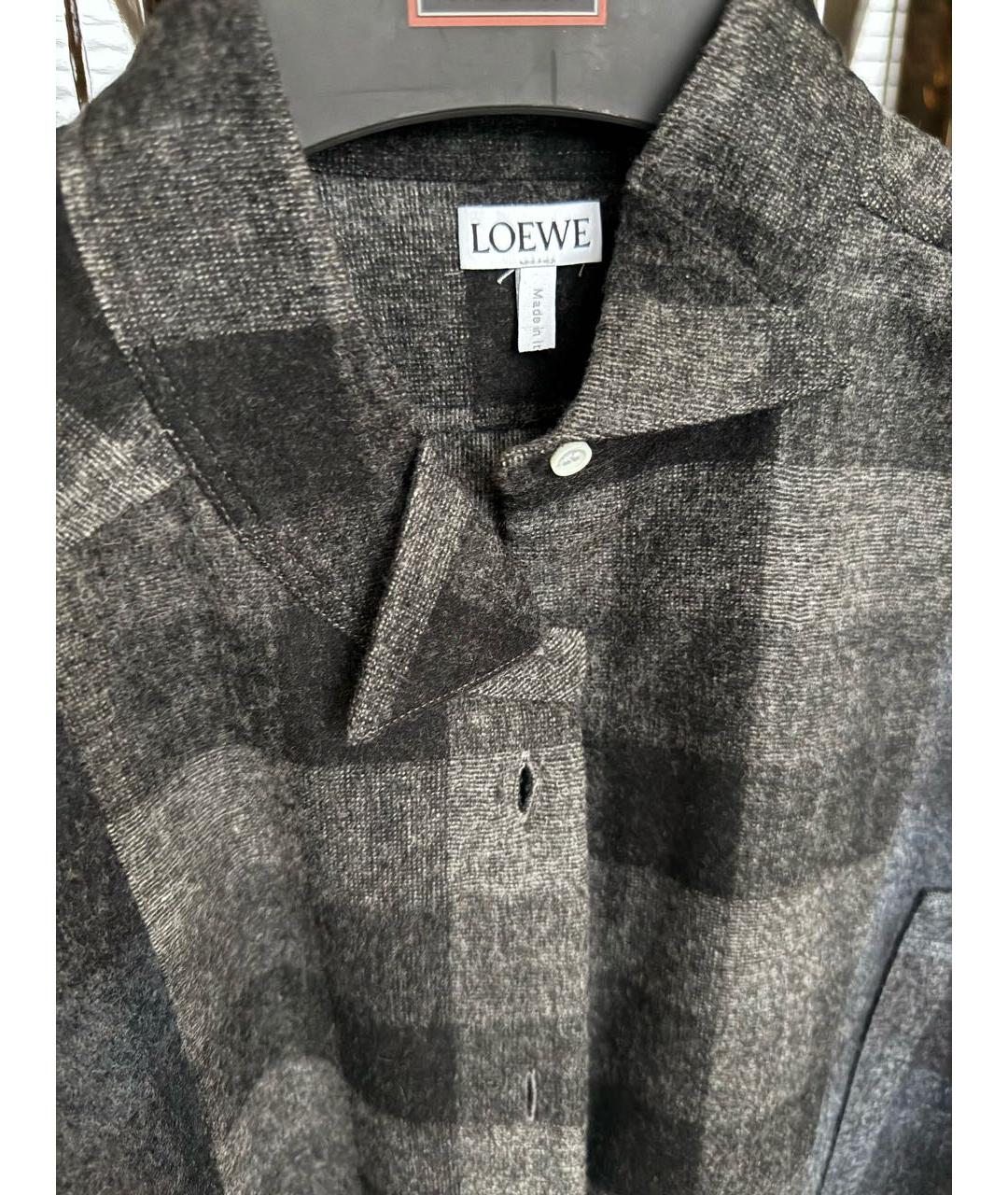 LOEWE Серая шерстяная рубашка, фото 3