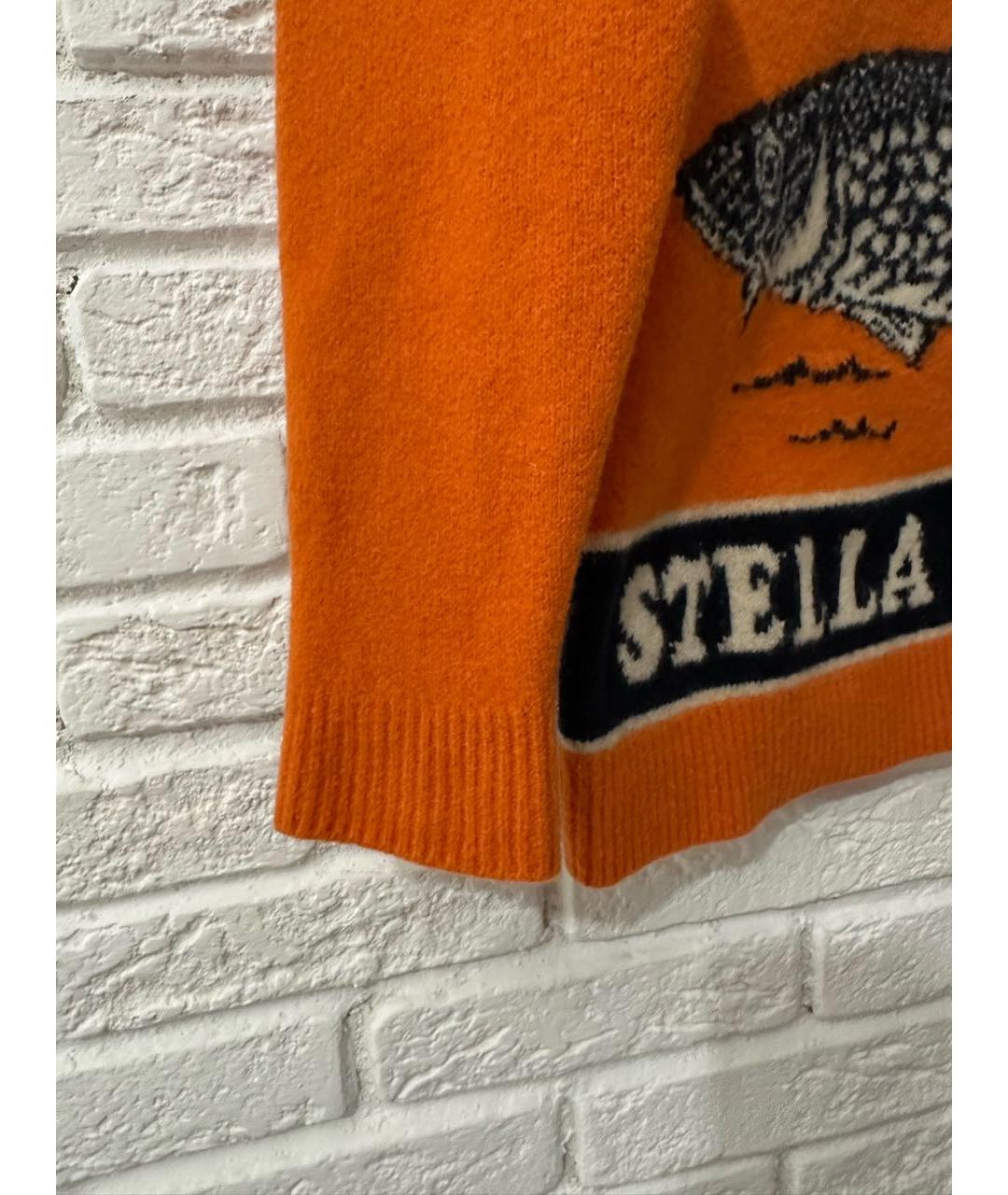 STELLA MCCARTNEY Оранжевый шерстяной джемпер / свитер, фото 4