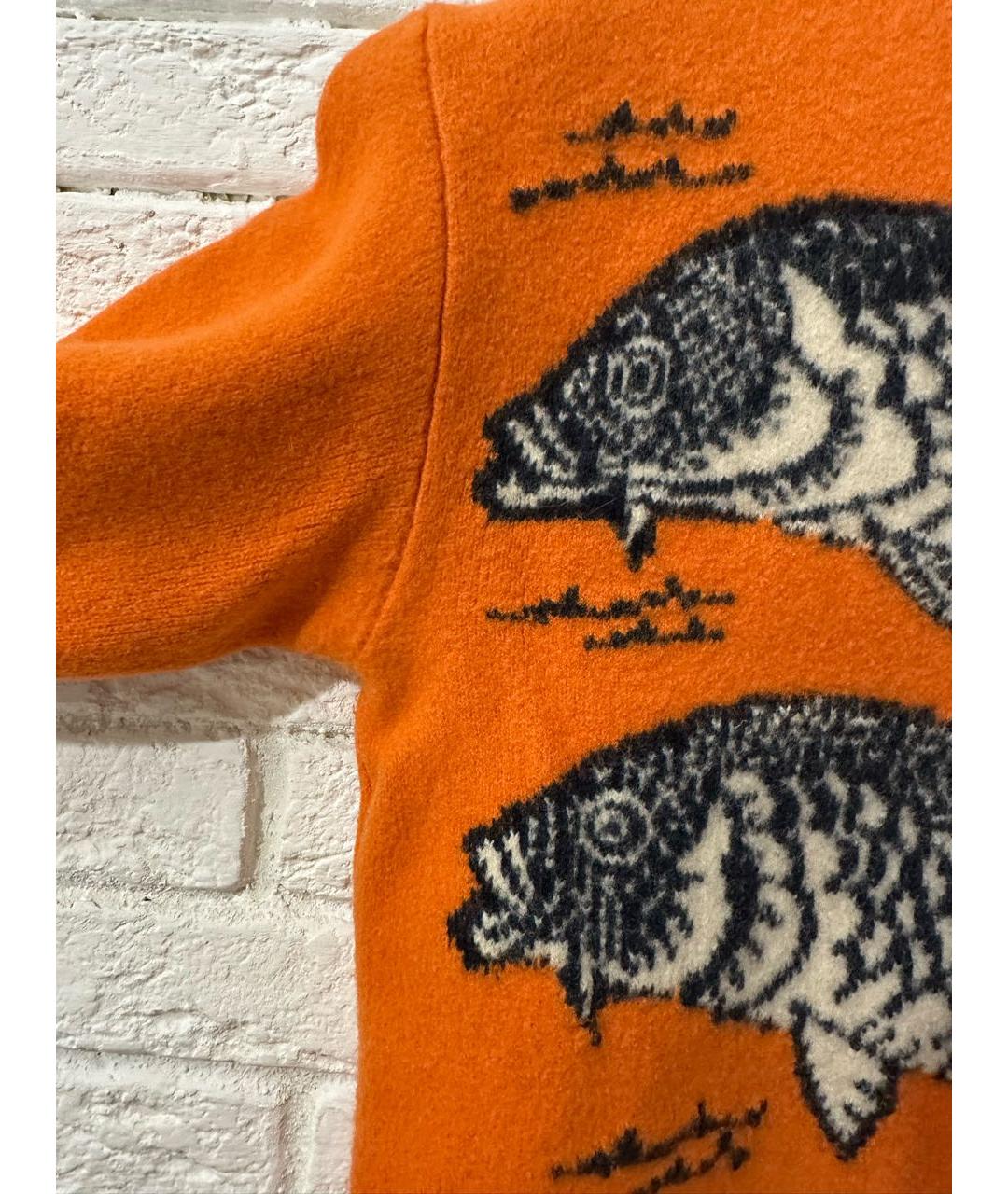 STELLA MCCARTNEY Оранжевый шерстяной джемпер / свитер, фото 3