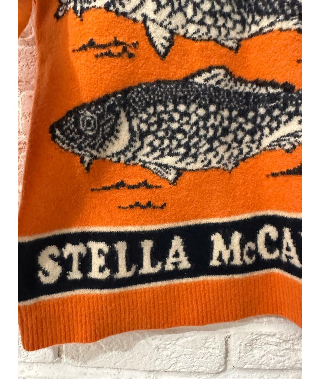 STELLA MCCARTNEY Оранжевый шерстяной джемпер / свитер, фото 2
