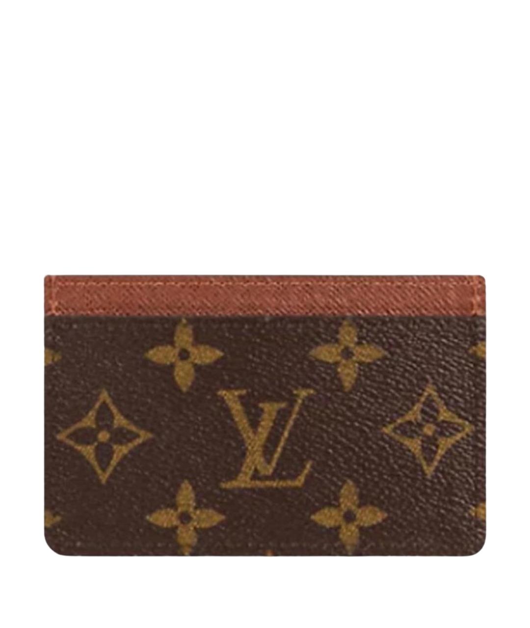 LOUIS VUITTON Коричневый кардхолдер, фото 1