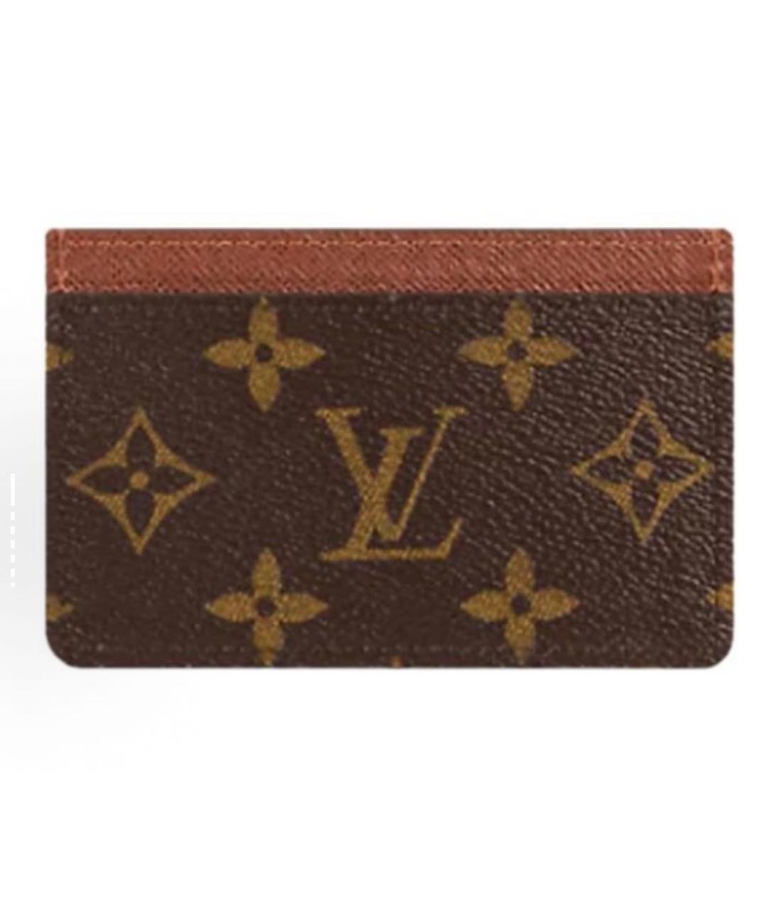 LOUIS VUITTON Коричневый кардхолдер, фото 5
