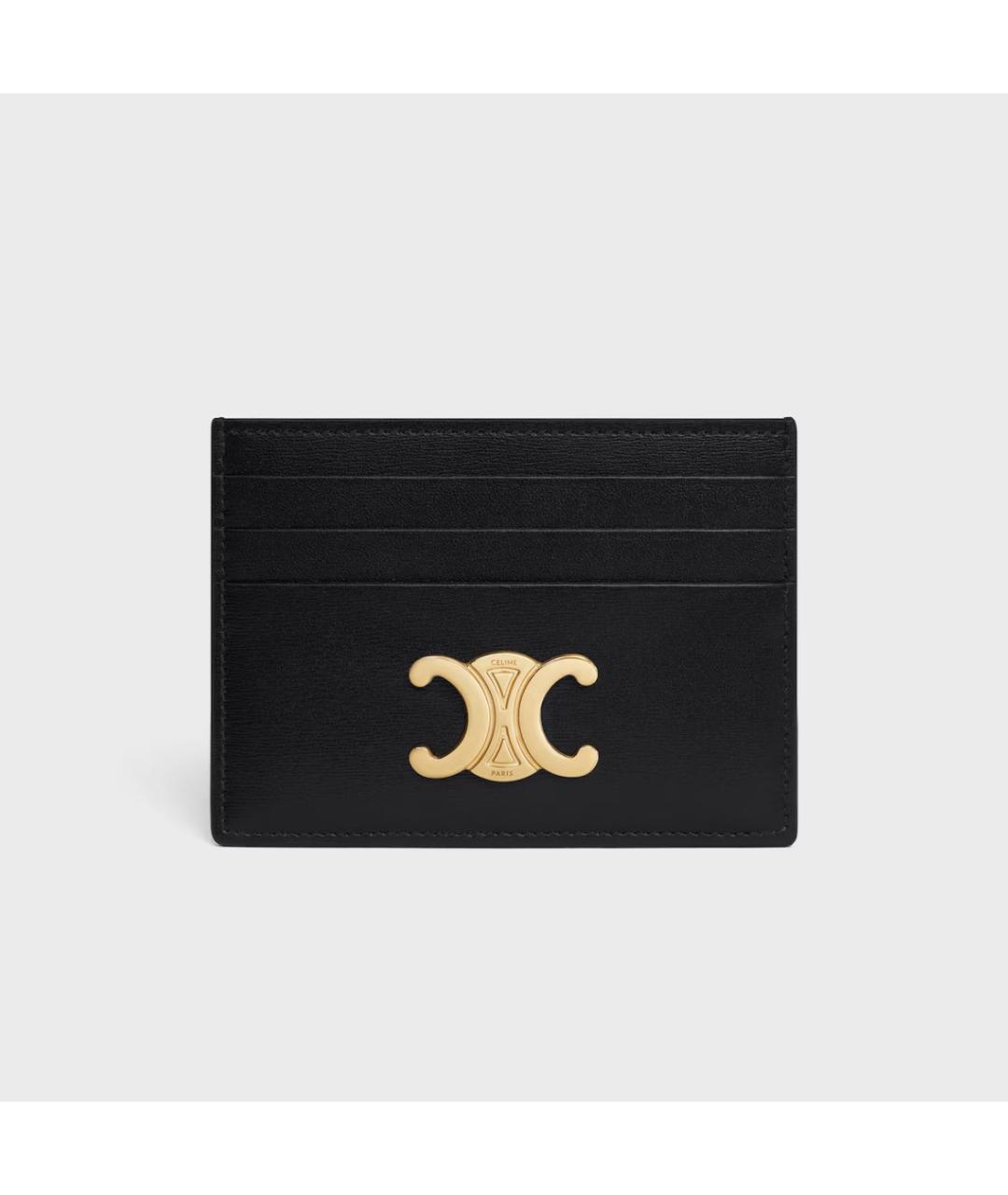 CELINE Черный кожаный кардхолдер, фото 4