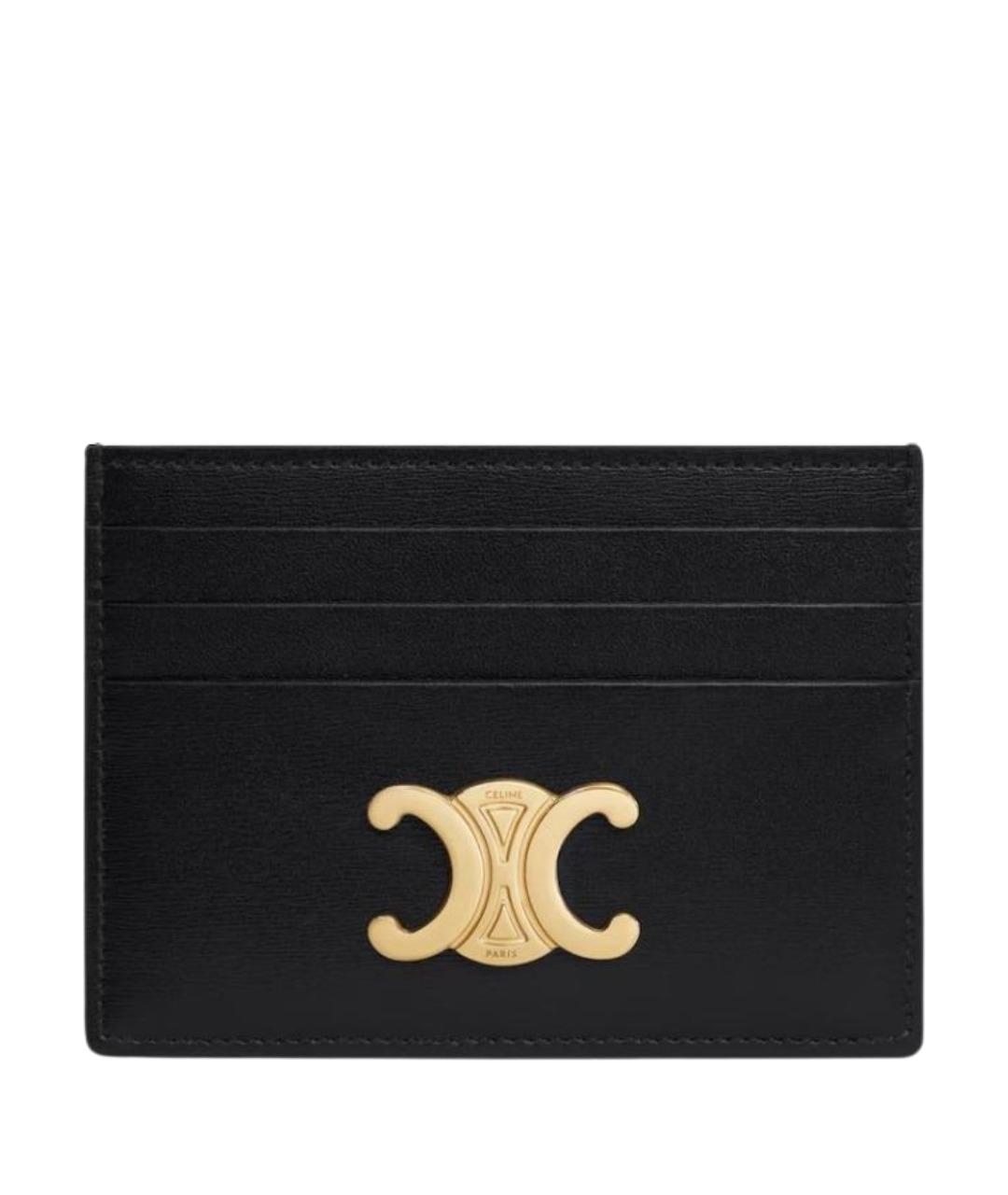 CELINE Черный кожаный кардхолдер, фото 1