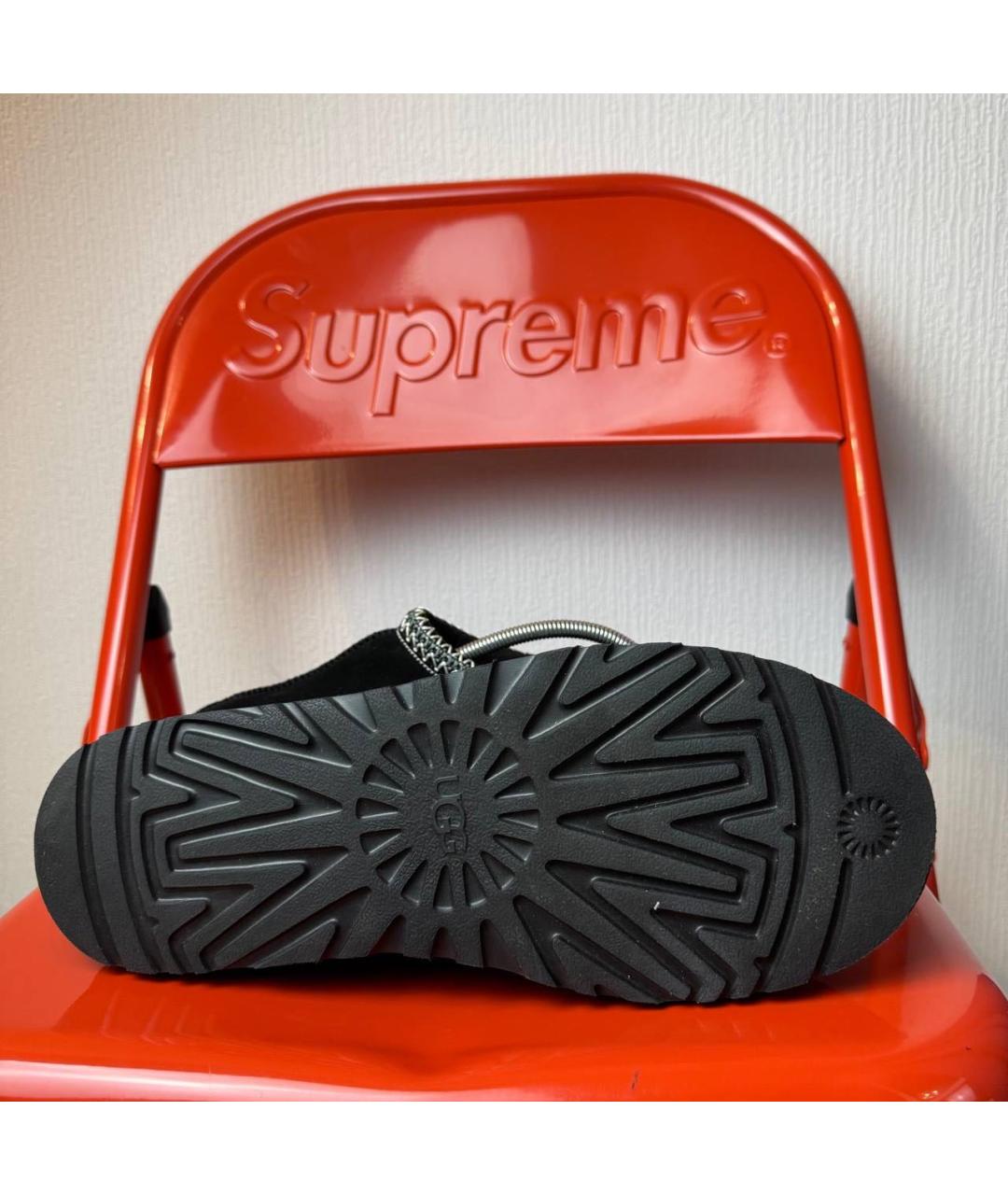 UGG AUSTRALIA Черные замшевые низкие ботинки, фото 5