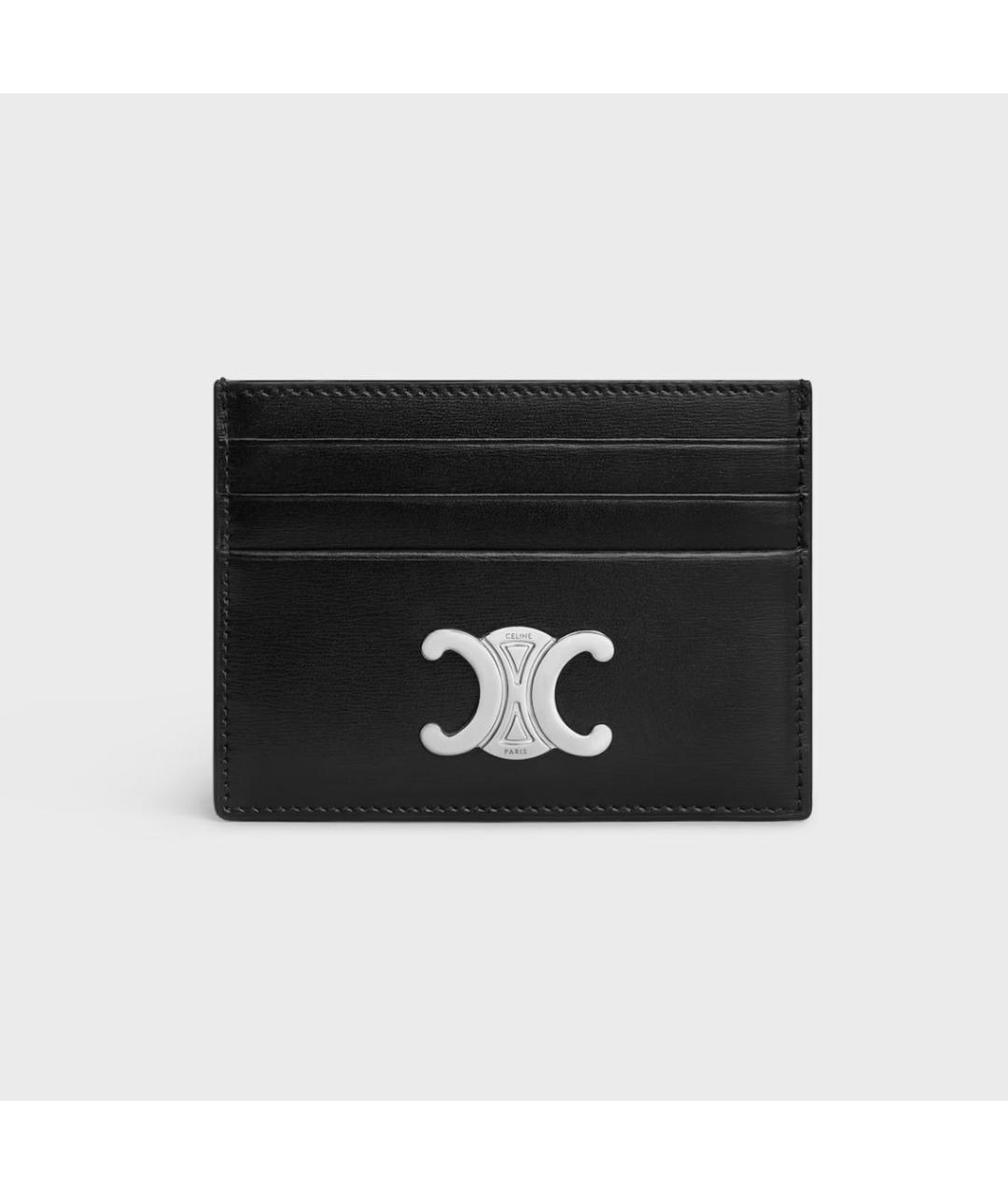 CELINE Черный кожаный кардхолдер, фото 3