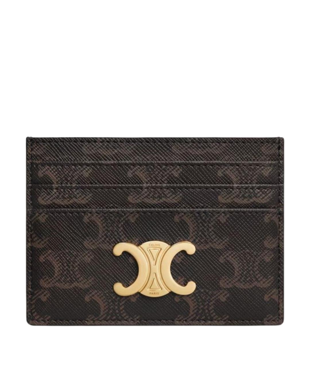 CELINE Коричневый кардхолдер, фото 1