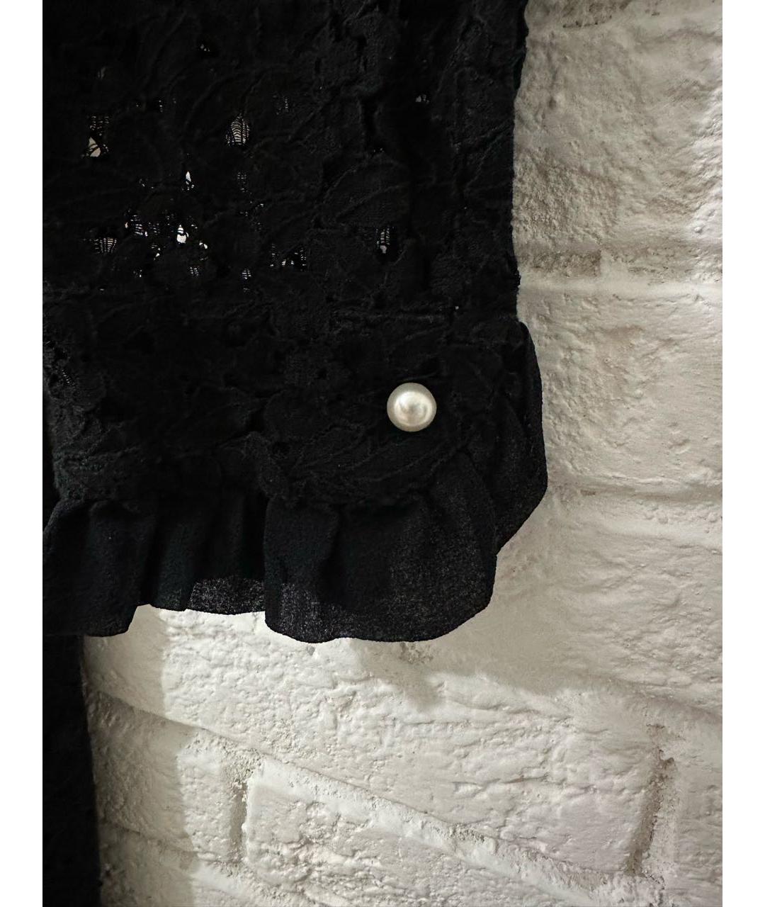 PHILOSOPHY DI LORENZO SERAFINI Черное хлопковое повседневное платье, фото 6