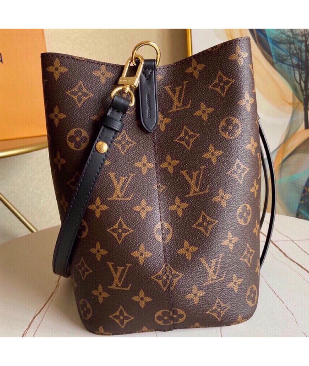 LOUIS VUITTON Коричневая сумка тоут, фото 3