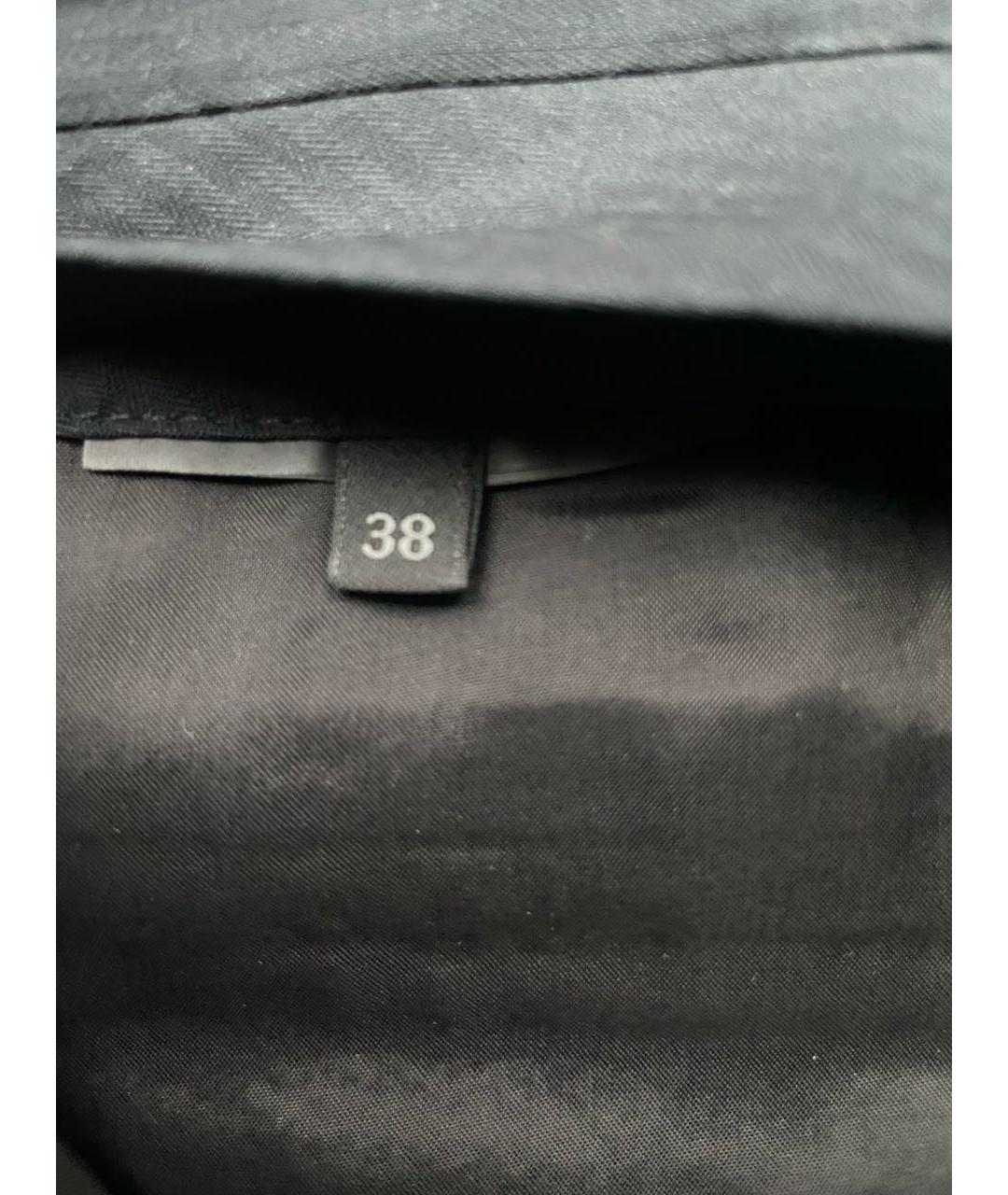 PRADA Голубые шерстяные брюки узкие, фото 5