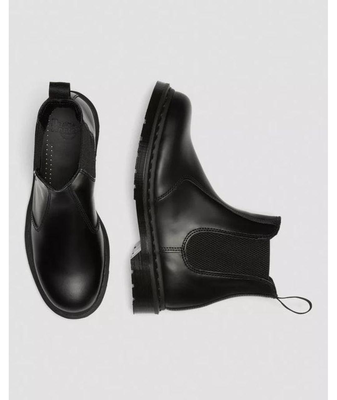 DR. MARTENS Черные кожаные полусапоги, фото 3