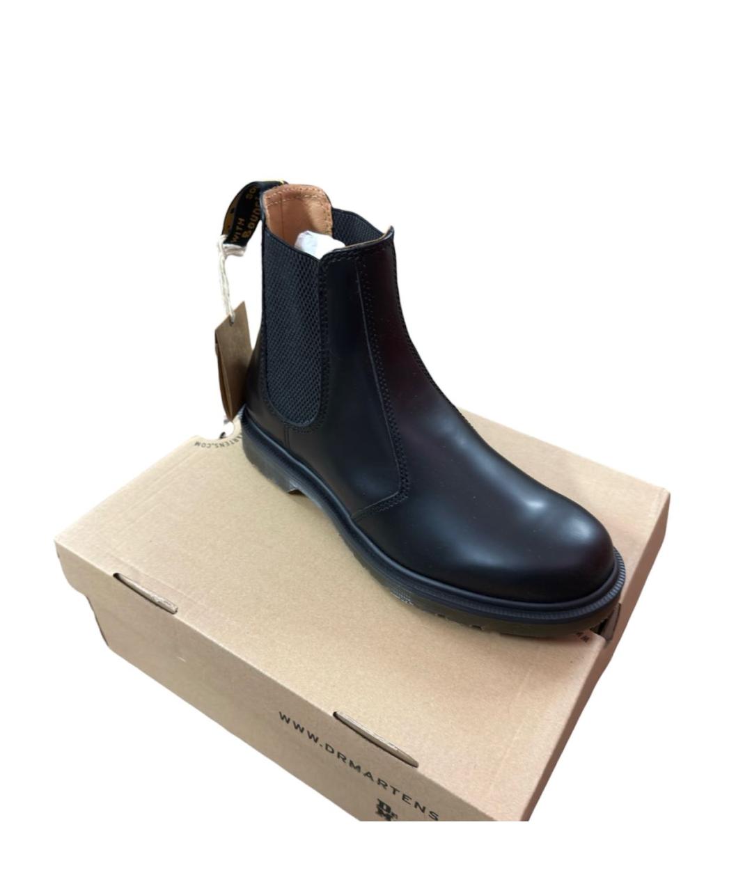 DR. MARTENS Черные кожаные полусапоги, фото 5