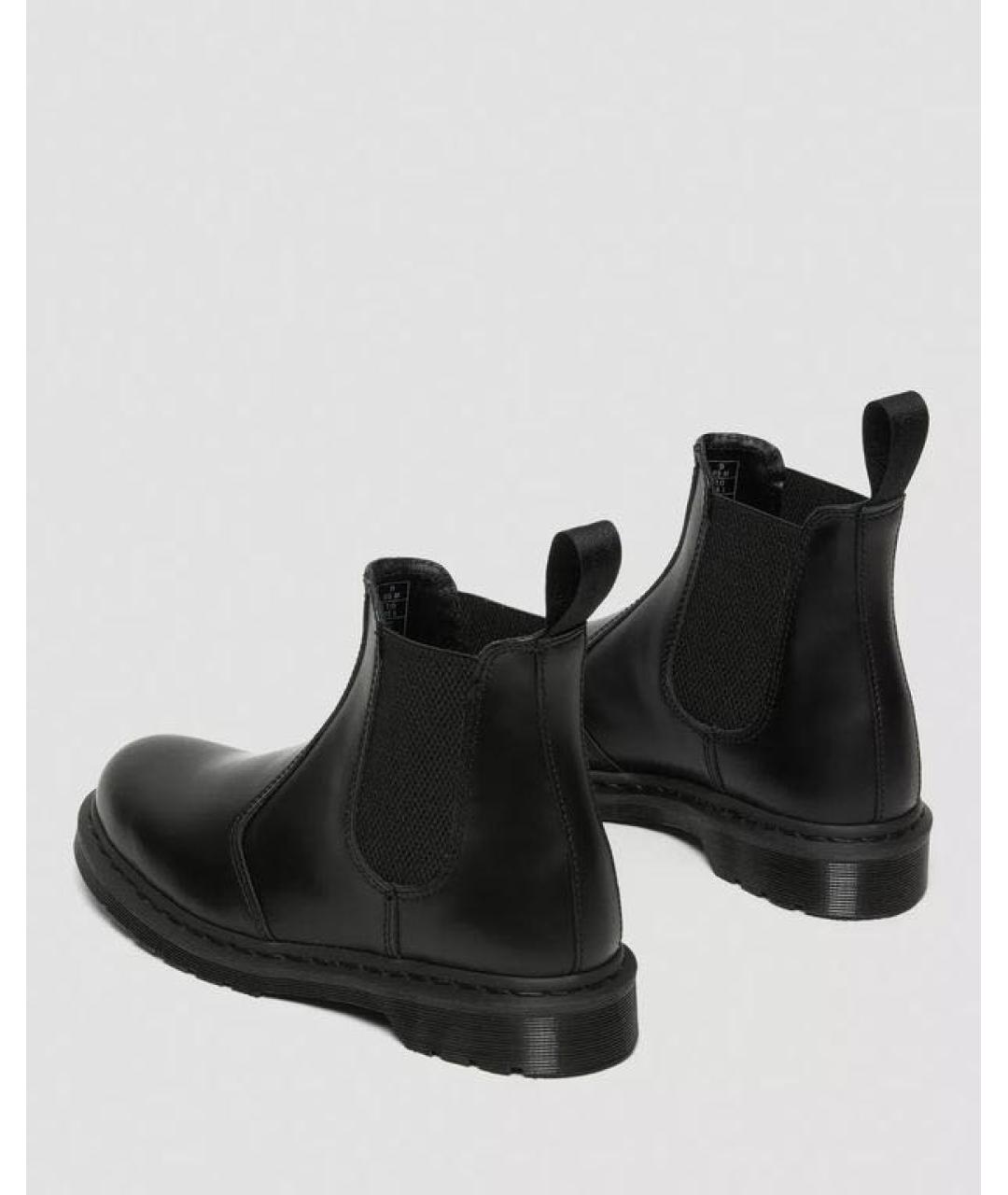 DR. MARTENS Черные кожаные полусапоги, фото 4