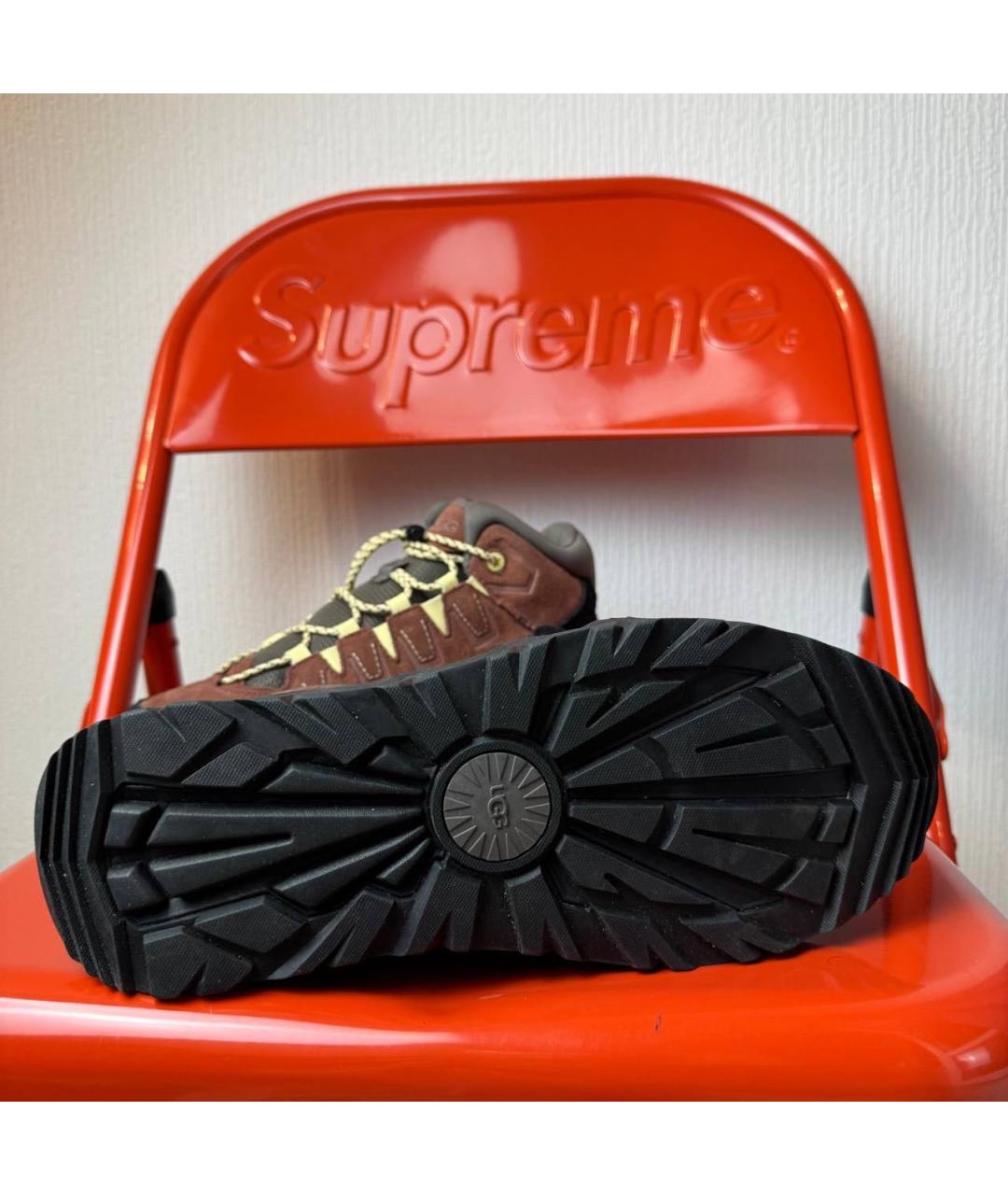 UGG AUSTRALIA Коричневые замшевые низкие ботинки, фото 5