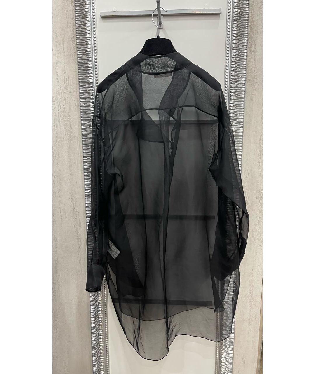 THE ROW Черная шелковая блузы, фото 2