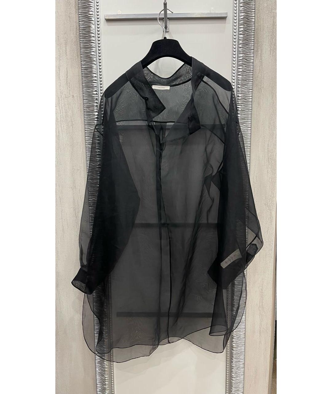 THE ROW Черная шелковая блузы, фото 6