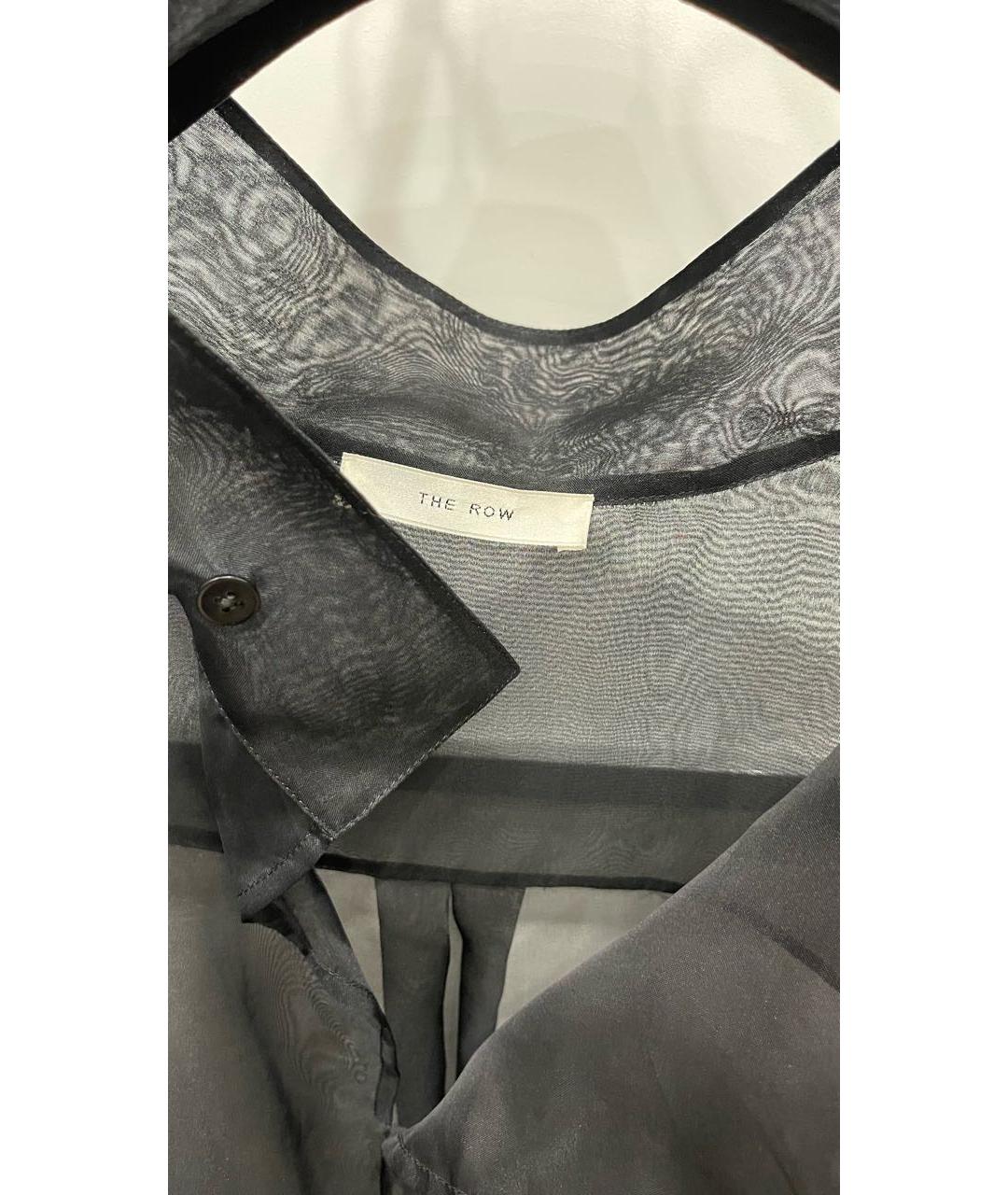 THE ROW Черная шелковая блузы, фото 3