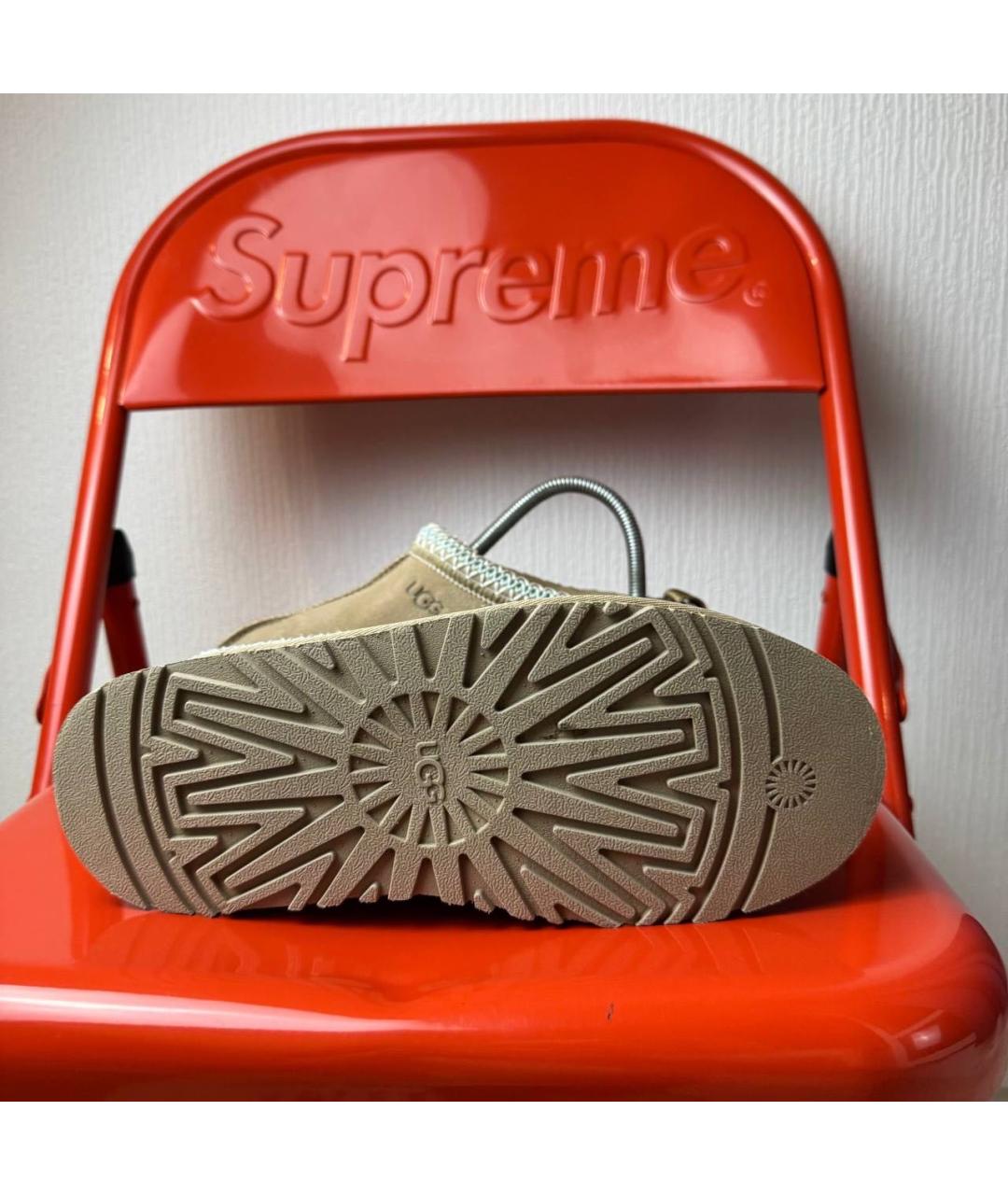 UGG AUSTRALIA Бежевые замшевые низкие ботинки, фото 5