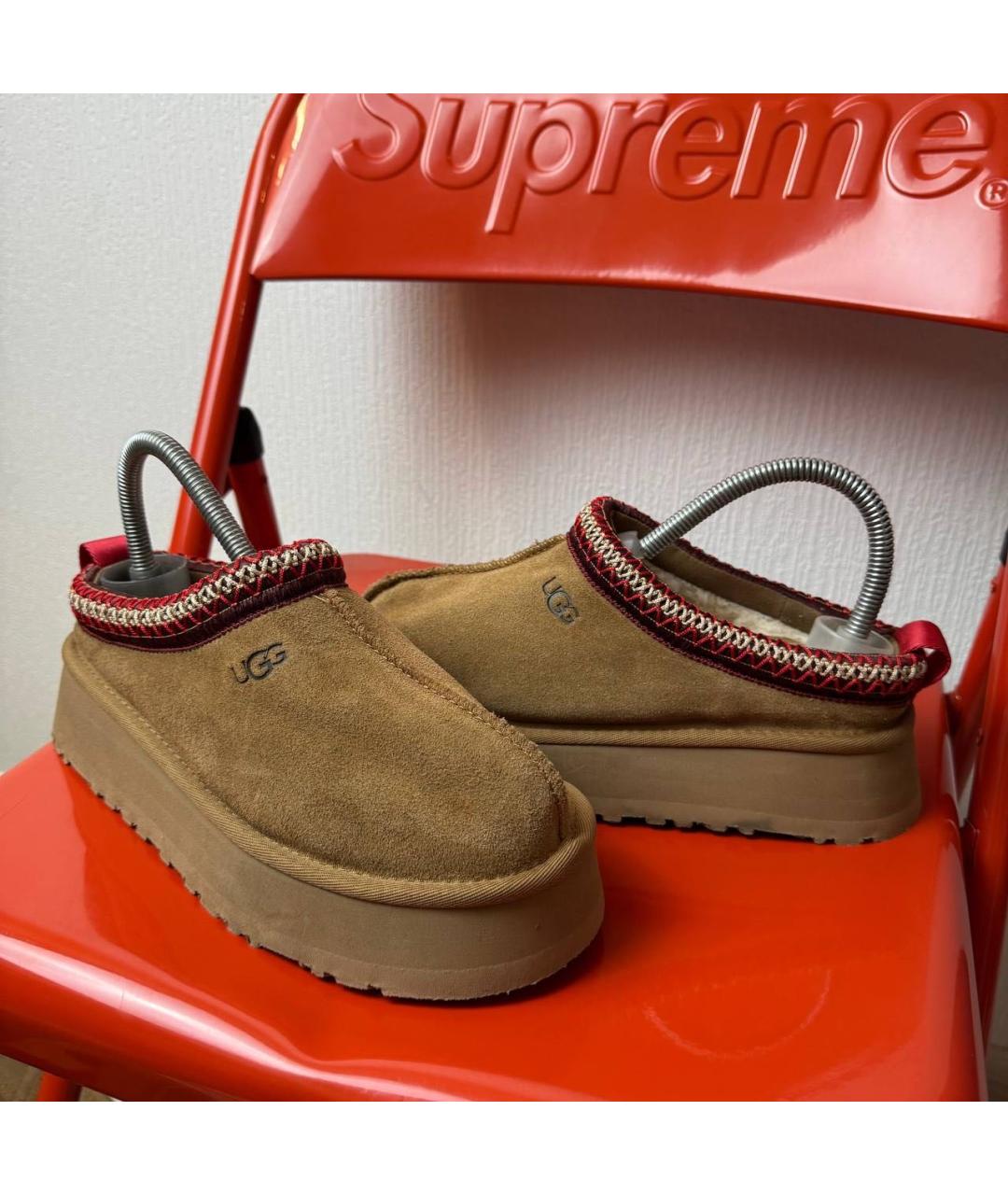 UGG AUSTRALIA Коричневые замшевые ботинки, фото 2