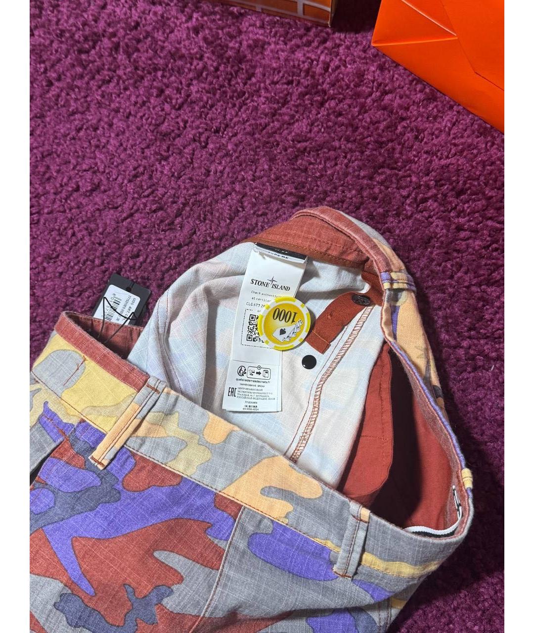 STONE ISLAND Мульти повседневные брюки, фото 3