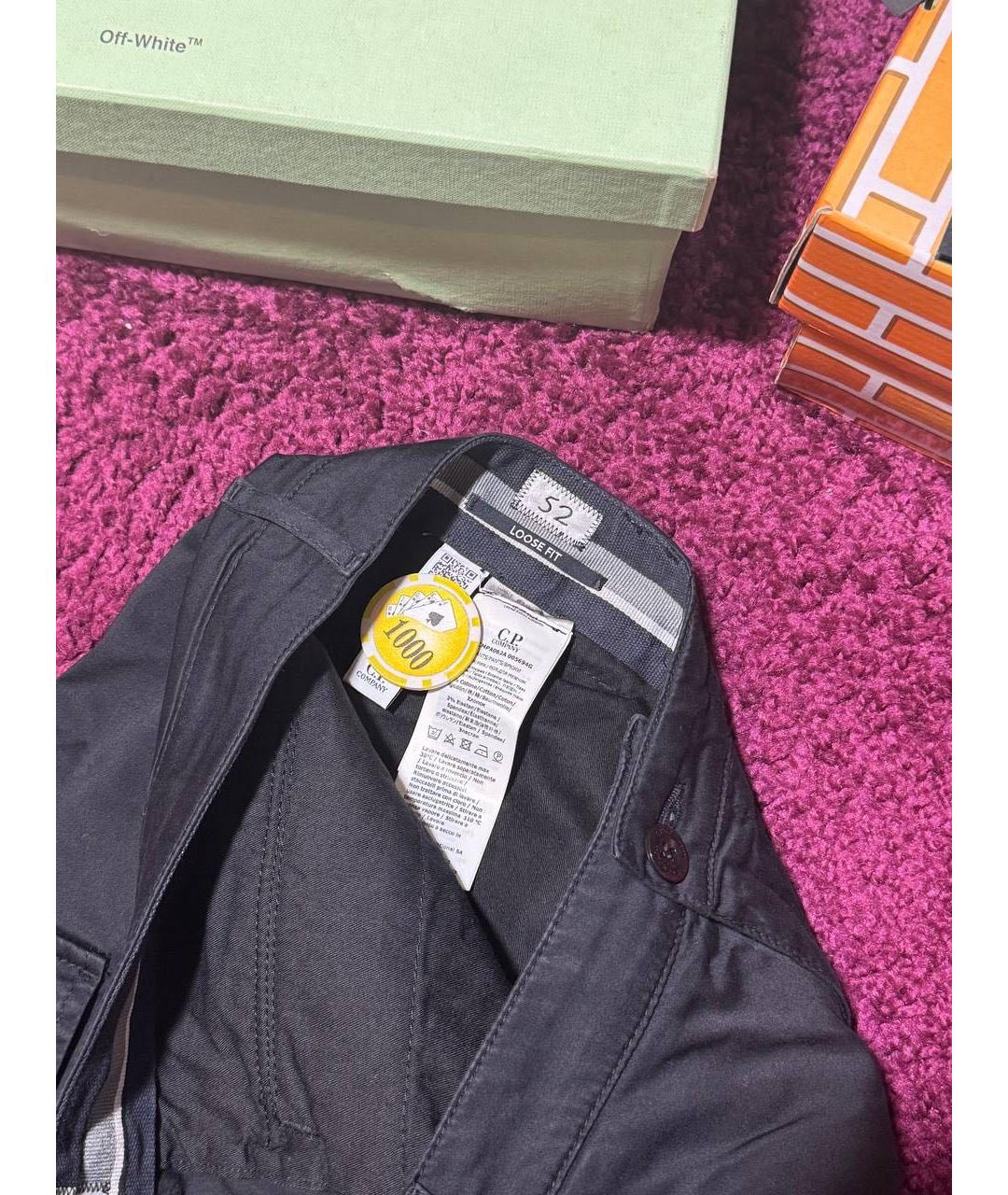 CP COMPANY Темно-синие повседневные брюки, фото 3