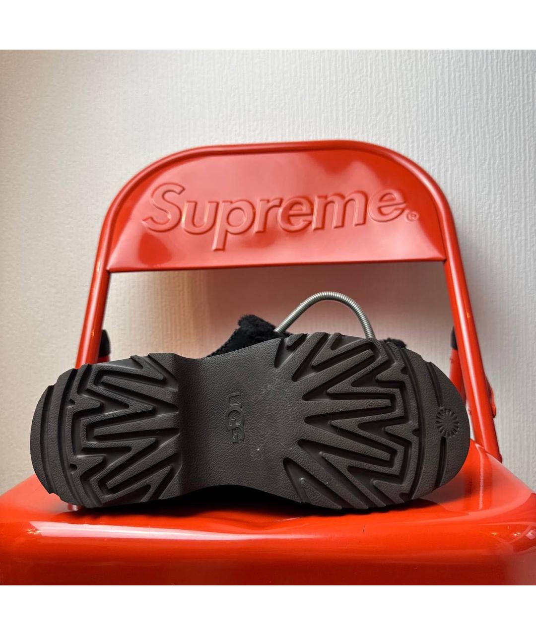 UGG AUSTRALIA Черные замшевые сабо, фото 5