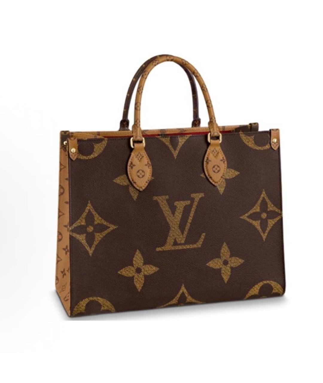 LOUIS VUITTON Коричневая сумка тоут, фото 5