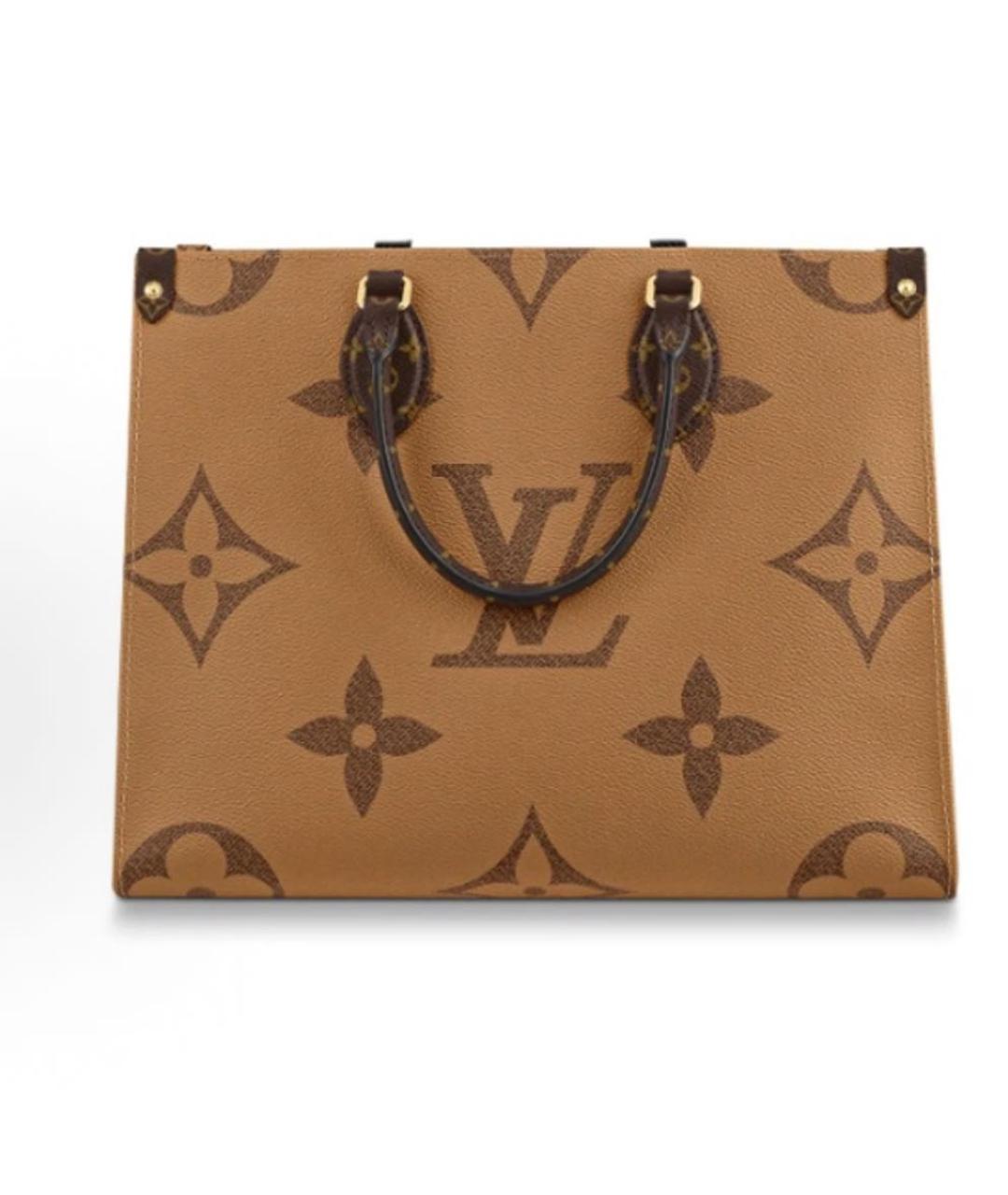 LOUIS VUITTON Коричневая сумка тоут, фото 3