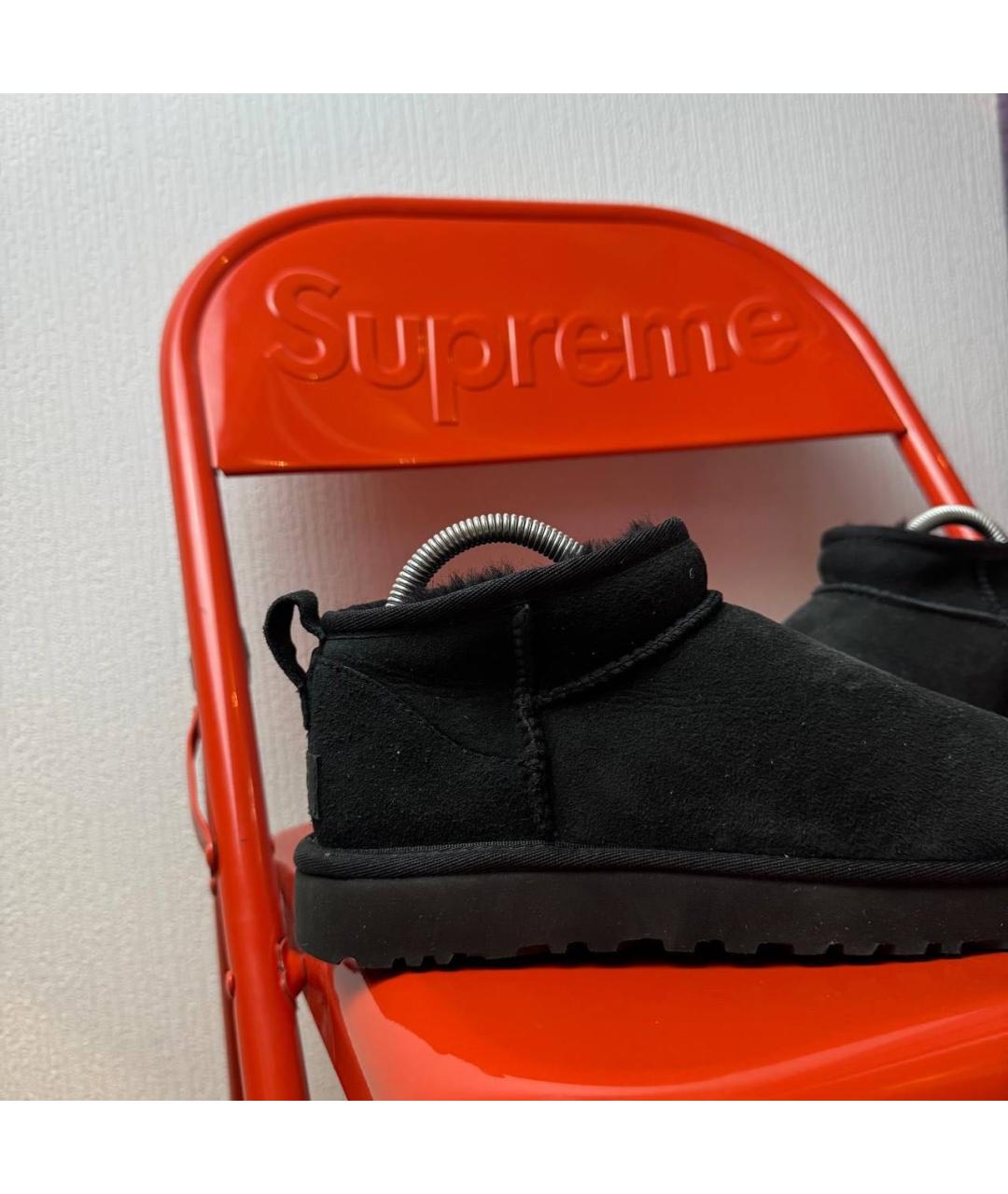 UGG AUSTRALIA Черные замшевые ботинки, фото 4