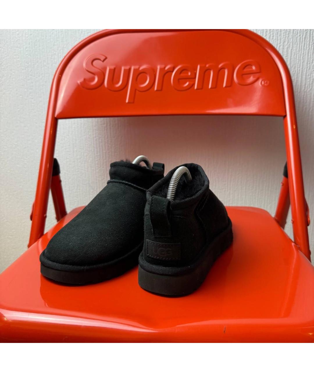 UGG AUSTRALIA Черные замшевые ботинки, фото 3