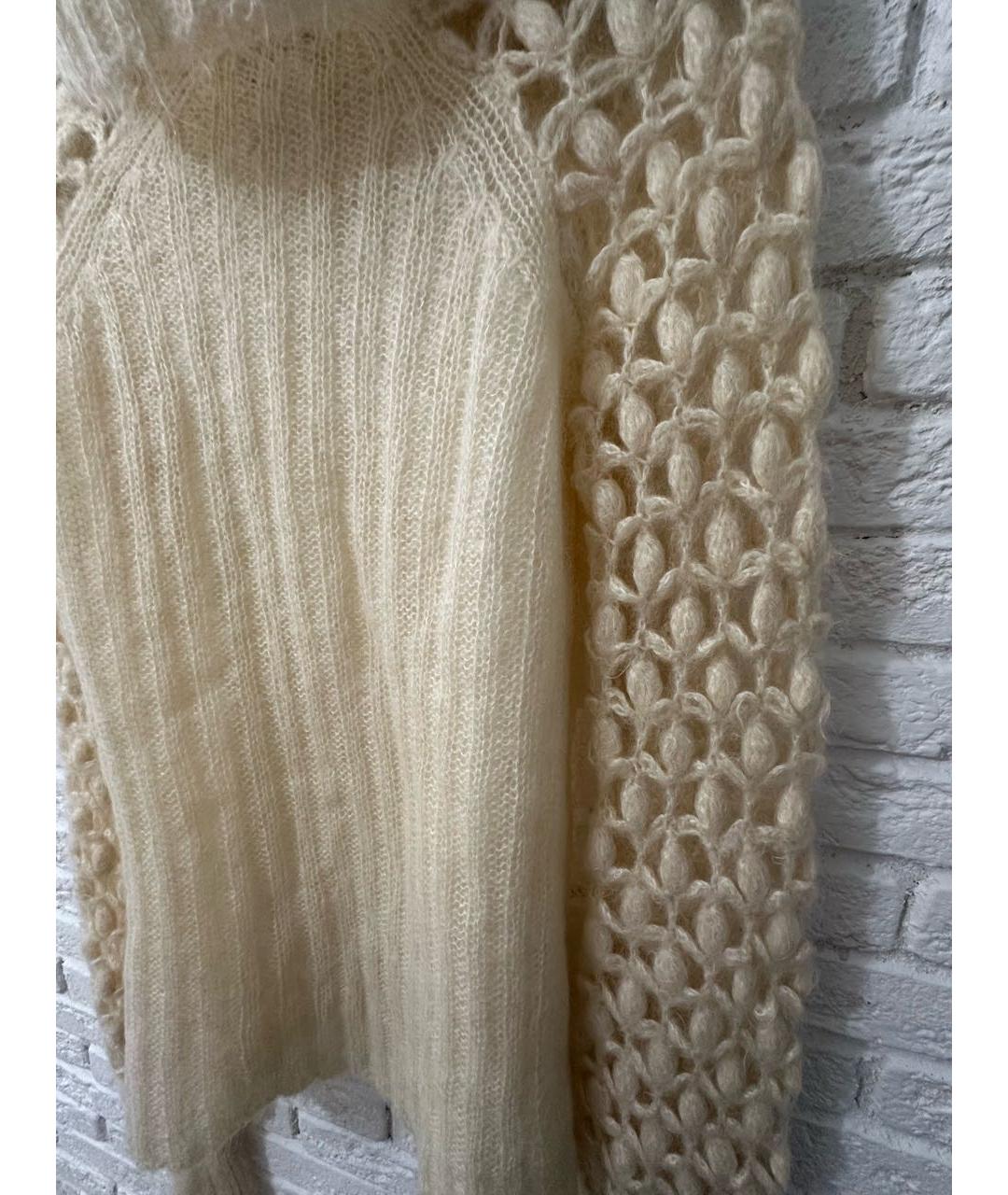 CELINE Бежевый шерстяной джемпер / свитер, фото 2