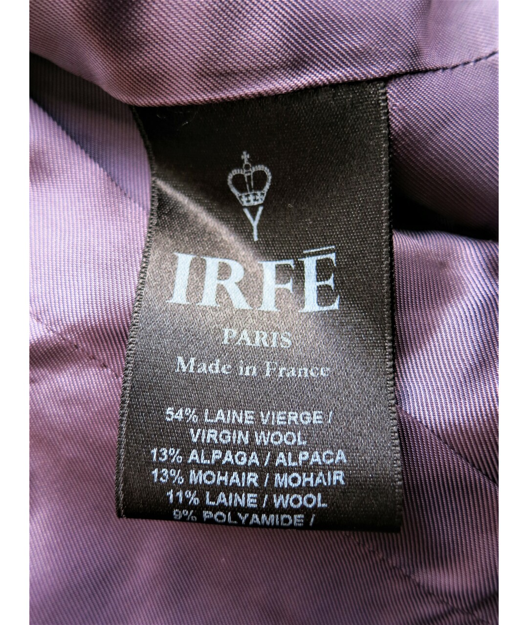 IRFE Фиолетовый шерстяной жакет/пиджак, фото 7