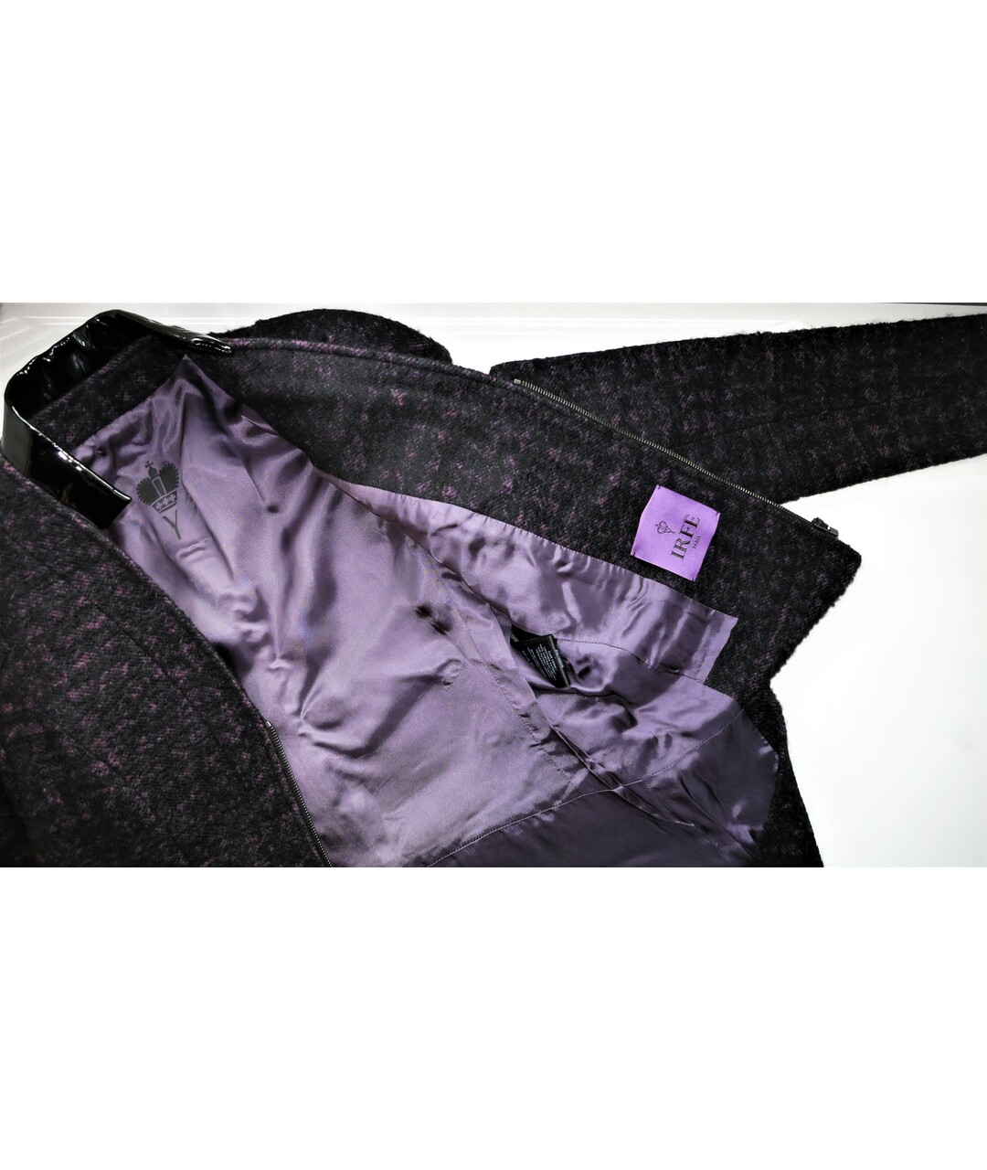 IRFE Фиолетовый шерстяной жакет/пиджак, фото 6
