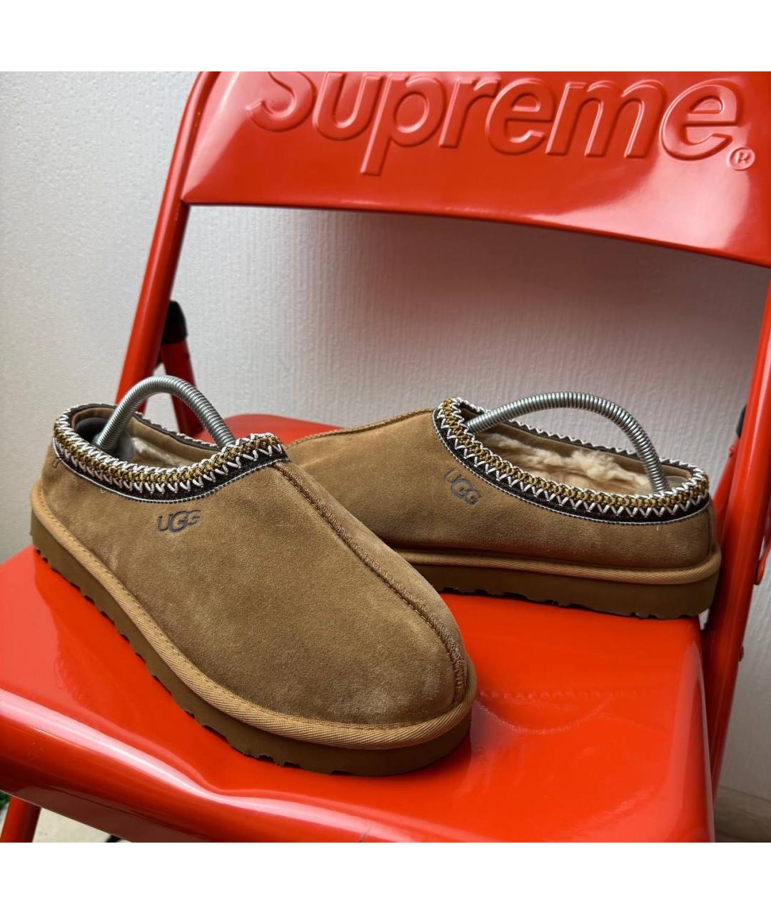 UGG AUSTRALIA Коричневые замшевые низкие ботинки, фото 2