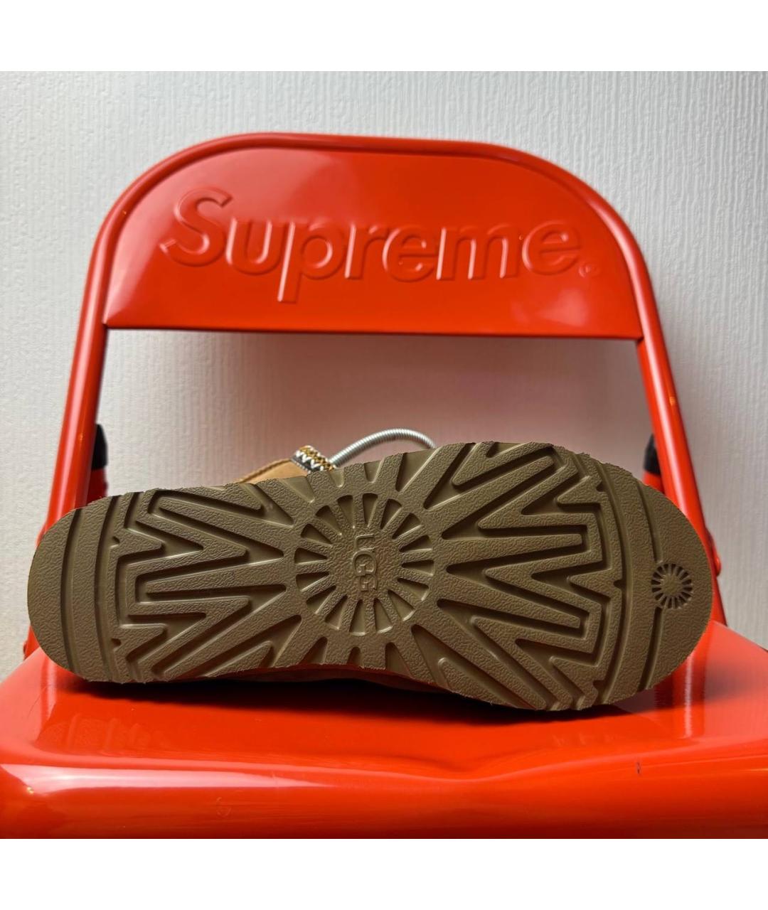 UGG AUSTRALIA Коричневые замшевые низкие ботинки, фото 5