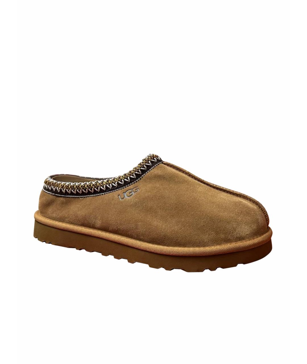 UGG AUSTRALIA Коричневые замшевые низкие ботинки, фото 1