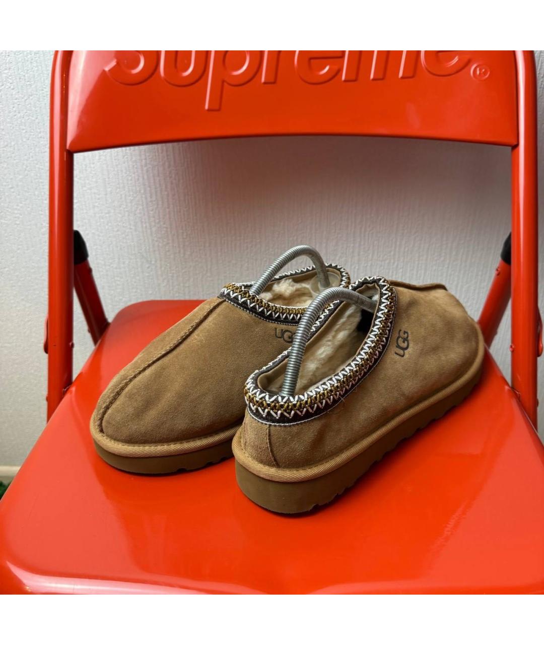 UGG AUSTRALIA Коричневые замшевые низкие ботинки, фото 4