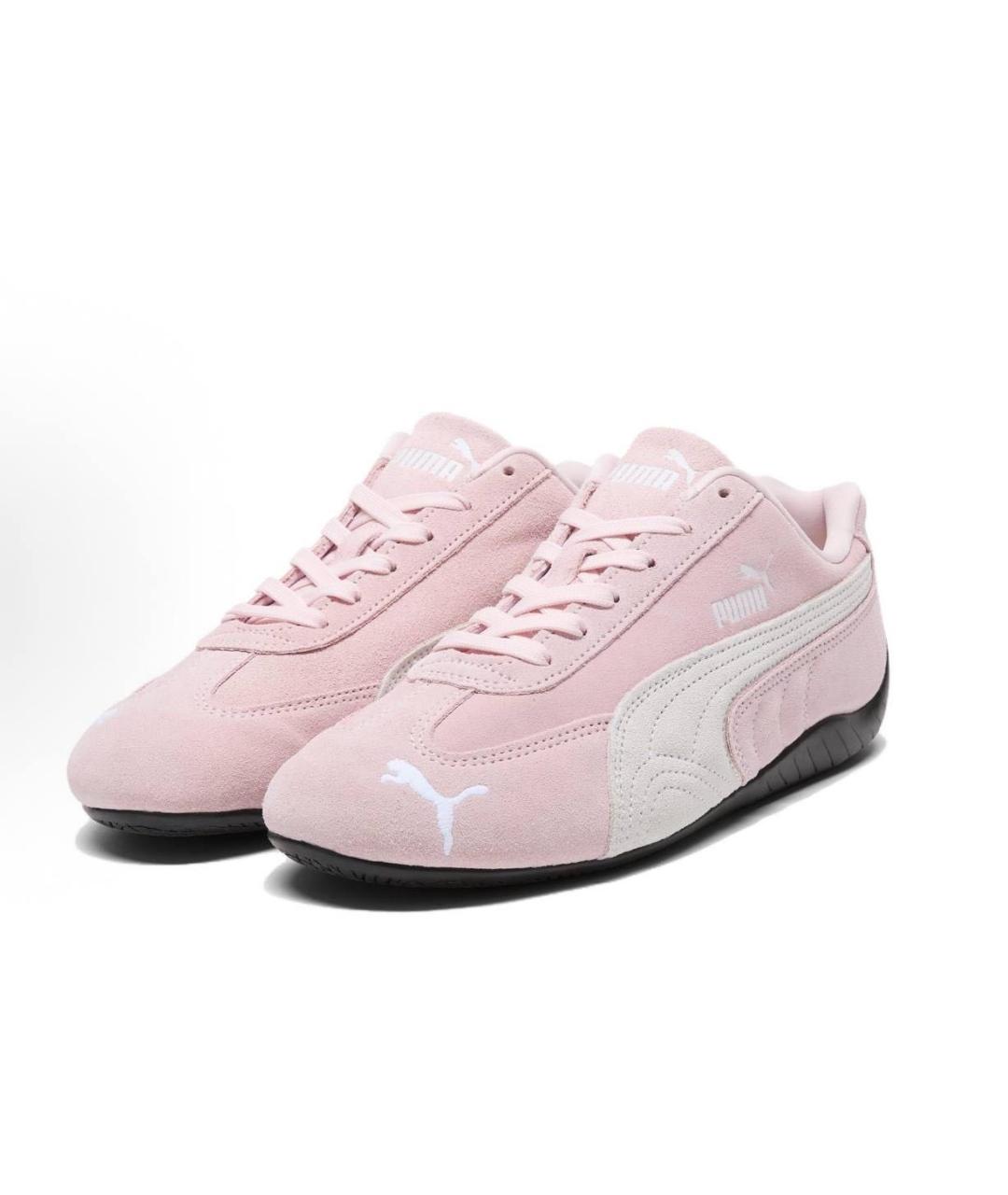 PUMA Розовые замшевые кроссовки, фото 3