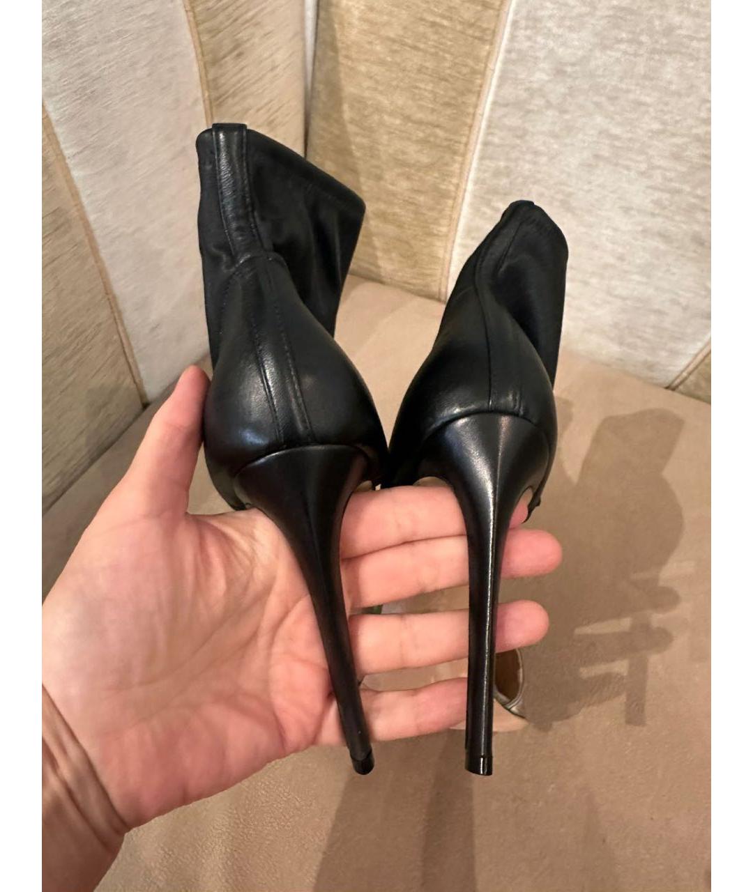 GIANVITO ROSSI Серебряные кожаные босоножки, фото 5