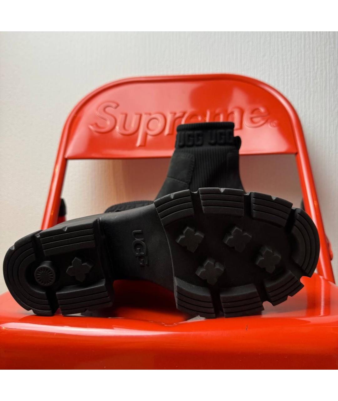 UGG AUSTRALIA Черные замшевые ботильоны, фото 5