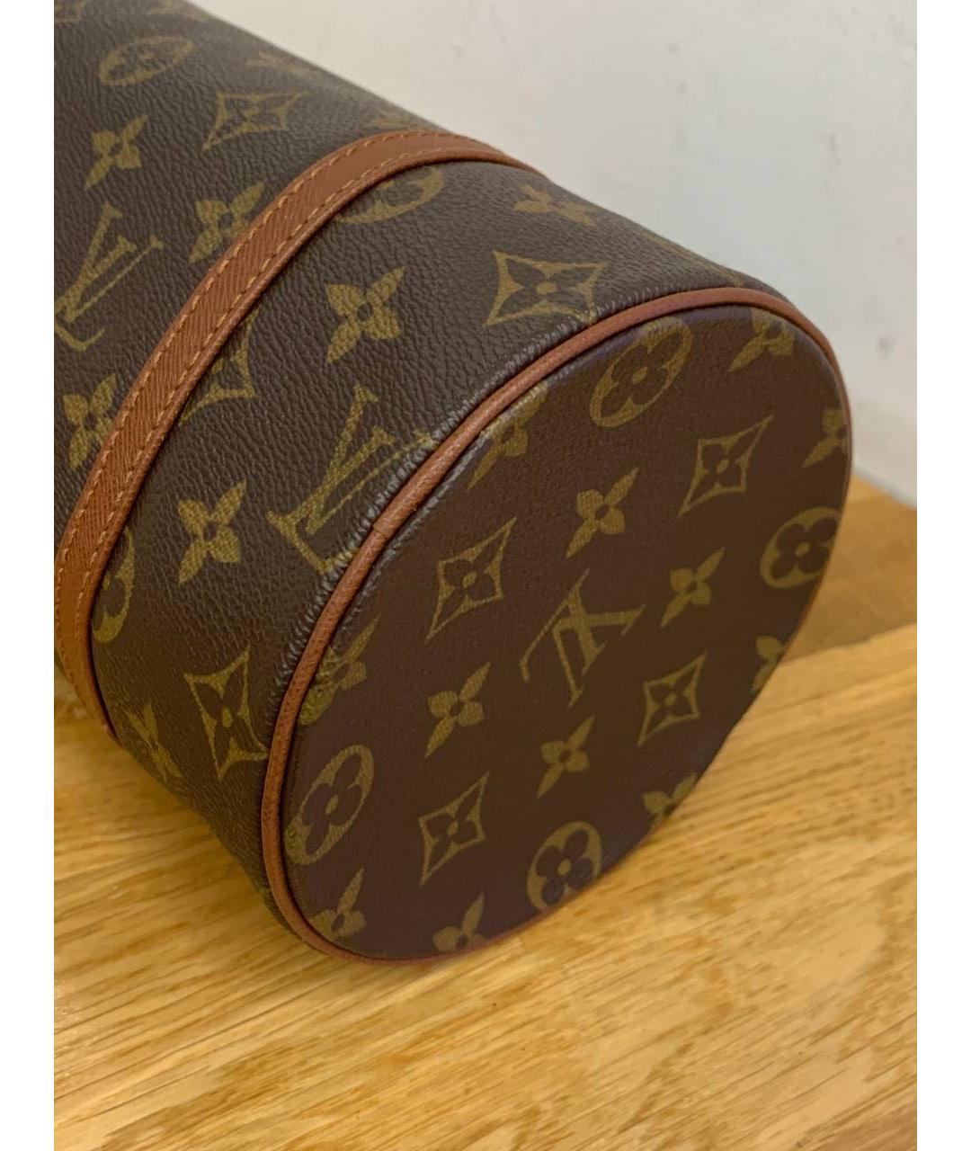 LOUIS VUITTON Коричневая сумка с короткими ручками, фото 6